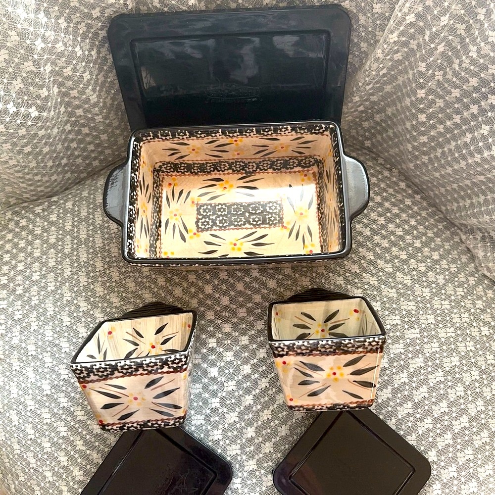 TEMP-TATIONS OVENWARE PATTERNED SET